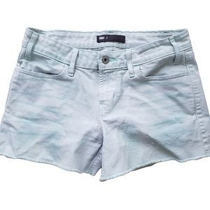 Levis cutoff shorts 6 light turquoise blue low rise